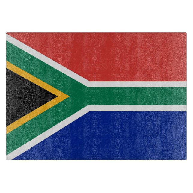 Tabla De Cortar Bandera de Sudáfrica (Anverso)