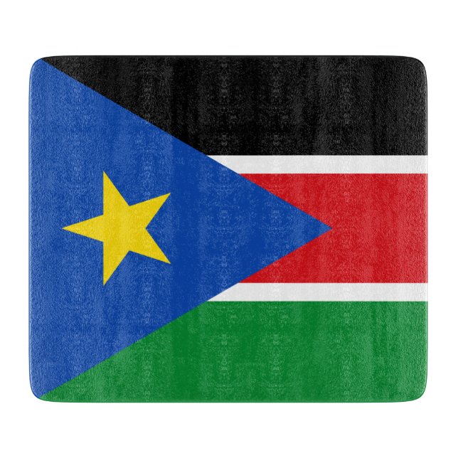 Tabla De Cortar Bandera de Sudán del Sur (África) (Anverso)