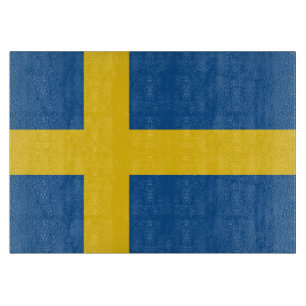 Tabla De Cortar Bandera de Suecia