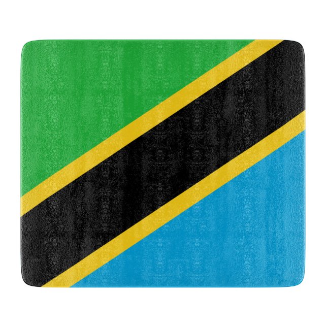 Tabla De Cortar Bandera de Tanzania (Anverso)