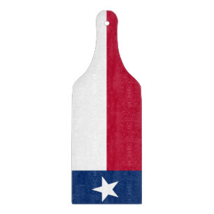 Tabla De Cortar Bandera de Texas de la placa de corte de vidrio