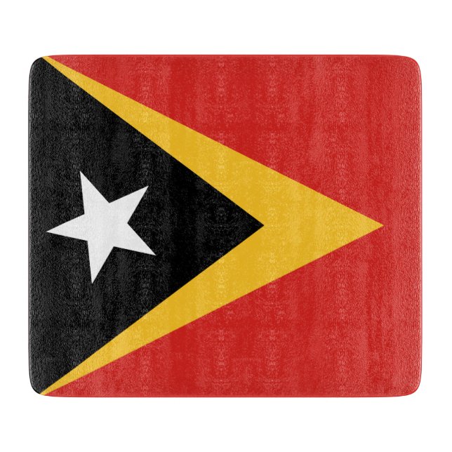 Tabla De Cortar Bandera de Timor Oriental (Anverso)