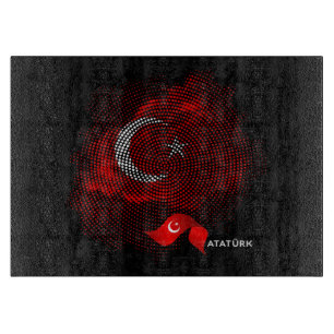 Tabla De Cortar Bandera de Turquía