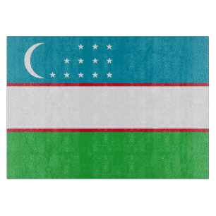 Tabla De Cortar Bandera de Uzbekistán