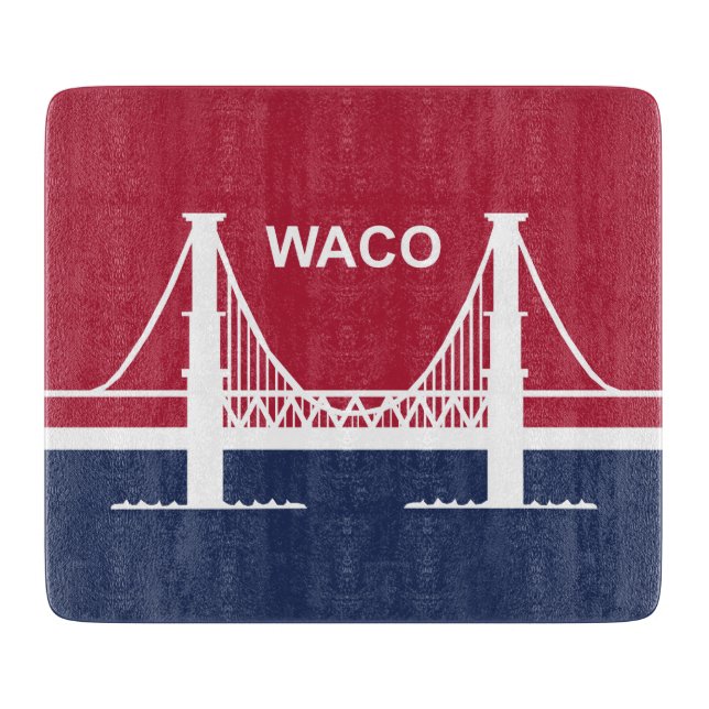 Tabla De Cortar Bandera de Waco (Texas, Estados Unidos) (Anverso)