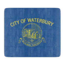 Tabla De Cortar Bandera de Waterbury (Connecticut)