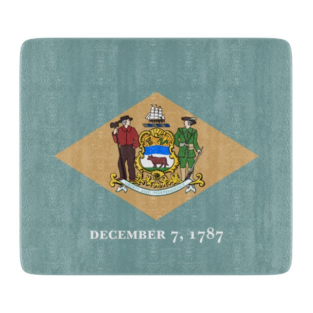 Tabla De Cortar Bandera del estado de Delaware (DE, EE. UU.) (Anverso)