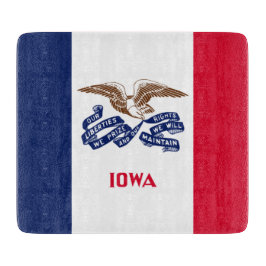 Tabla De Cortar Bandera del Estado de Iowa