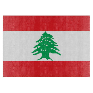 Tabla De Cortar Bandera del Líbano