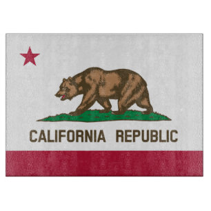 Tabla De Cortar Bandera del oso de la República de California: Est