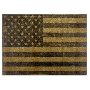 Tabla De Cortar Bandera estadounidense vintage