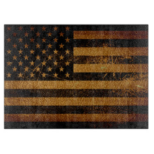 Tabla De Cortar Bandera estadounidense vintage #3