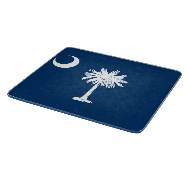 Tabla De Cortar Bandera Estatal de Carolina del Sur (Borde)