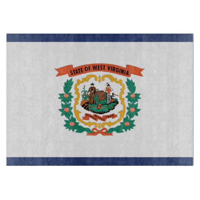 Tabla De Cortar Bandera estatal de Virginia Occidental, Estados Un (Anverso)