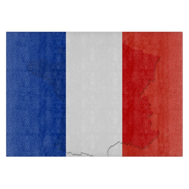 Tabla De Cortar Bandera francesa (Anverso)
