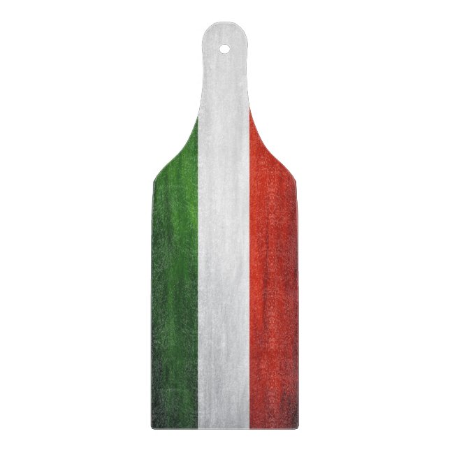 Tabla De Cortar Bandera italiana (Anverso)
