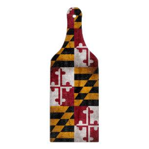 Tabla De Cortar Bandera resistida del estado de Maryland del