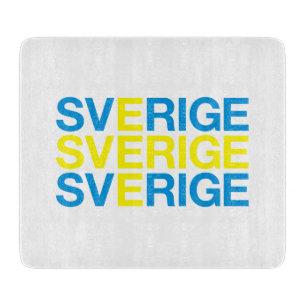 Tabla De Cortar Bandera SVERIGE