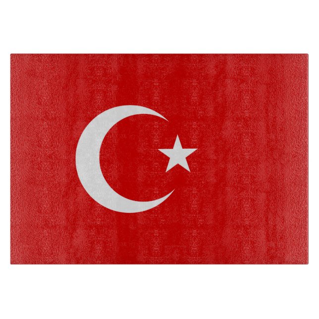 Tabla De Cortar Bandera turca (Anverso)