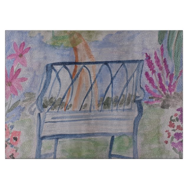 Tabla De Cortar Baño de jardín de verano (Anverso)