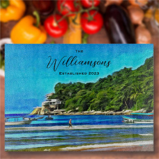 Tabla De Cortar Barcos pesqueros de Mismaloya 0346