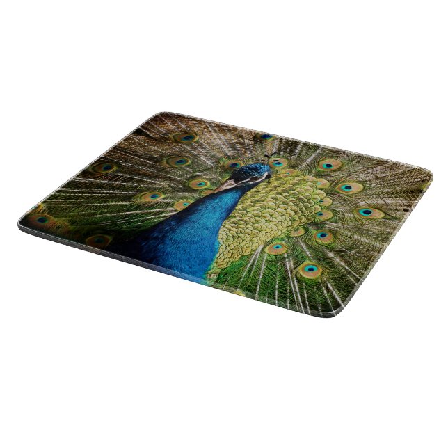 Tabla De Cortar Bashful Peacock (Borde)