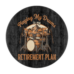 Tabla De Cortar Batería es mi plan de retiro Música de baterista