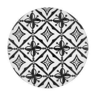 Tabla De Cortar Batik Indonesio Distintivo: Motivos Vintage.