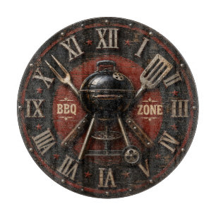 Tabla De Cortar BBQ Zone Backyard BBQ Gift Vintage Barbecue