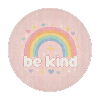 Tabla De Cortar Be Kind – Rainbow Pastel Positivity