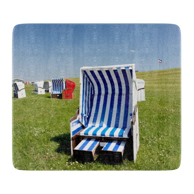 Tabla De Cortar Beach chairs at the North Sea (Anverso)