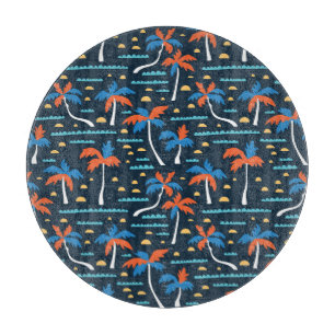 Tabla De Cortar Beach Vibes: Elegancia hawaiana vintage.