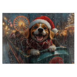 Tabla De Cortar Beagle Dog Roller Coaster Navidades