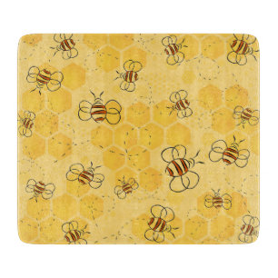 Tabla De Cortar Bee Buzzing Honey Bees Cute