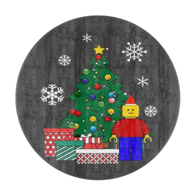 Tabla De Cortar Béisbol del árbol de Navidad (Anverso)