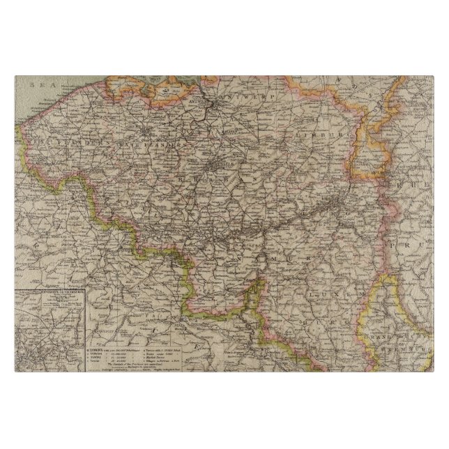 Tabla De Cortar Bélgica, Luxemburgo (Anverso)