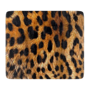 Tabla De Cortar Bella Artes de animales salvajes Black Brown