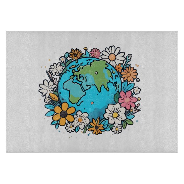 Tabla De Cortar Belleza de la Tierra (Anverso)
