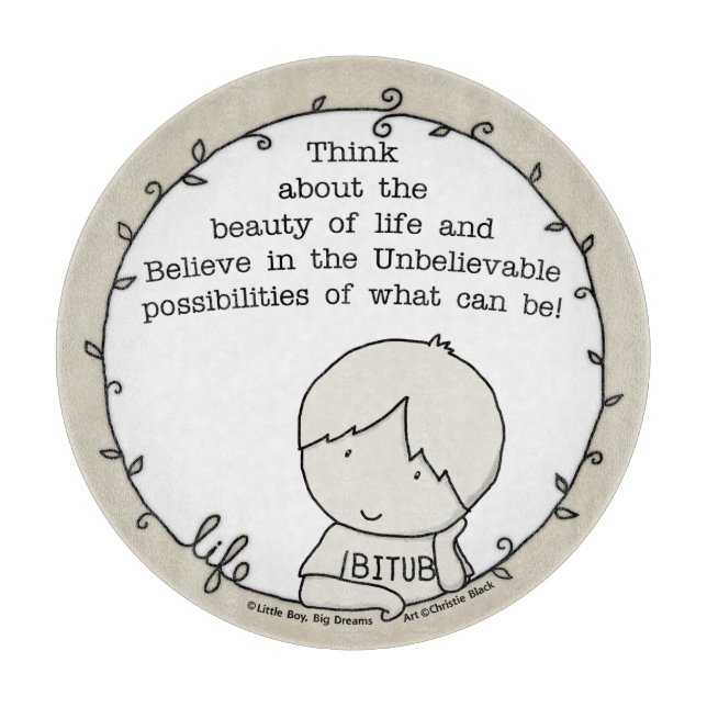 Tabla De Cortar Belleza de la vida (Anverso)