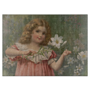 Tabla De Cortar Bellezas de Pascua, Ilustración Vintage, 1898