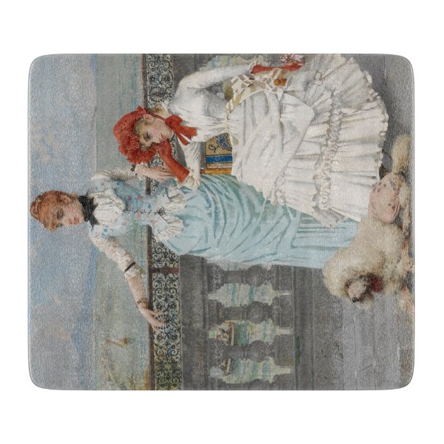 Tabla De Cortar Bellezas napolitanas (jóvenes italianas elegantes) (Anverso)