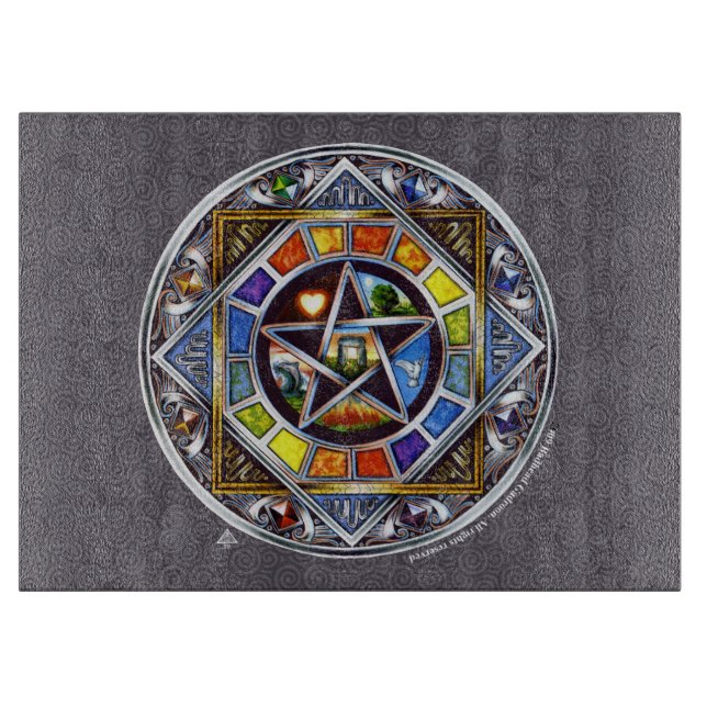 Tabla De Cortar Bendición de elementos tablero de corte rectangula (Anverso)