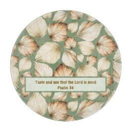 Tabla De Cortar Bendición de la Escritura de la Hoja de Palma Boho