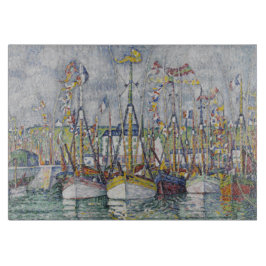 Tabla De Cortar Bendición vintage de la flota del atún en Groix