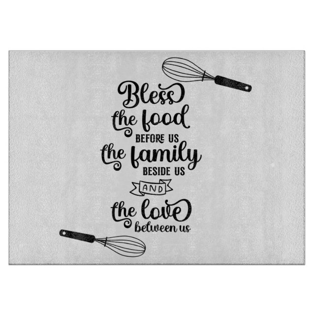 Tabla De Cortar Bendito sea el alimento (Anverso)