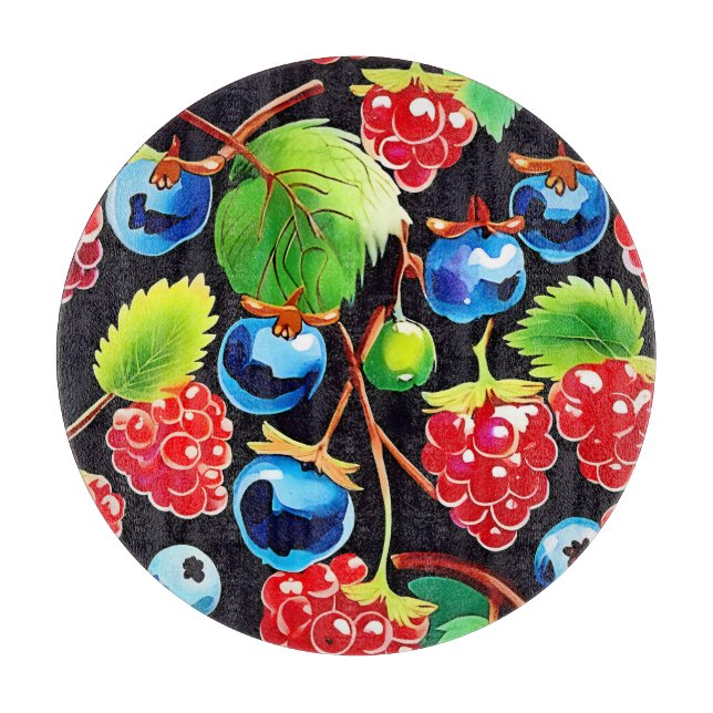 Tabla De Cortar Berryful Delight Art (Anverso)