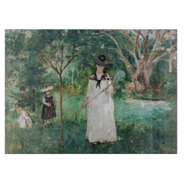 Tabla De Cortar Berthe Morisot - La caza de mariposas (Anverso)