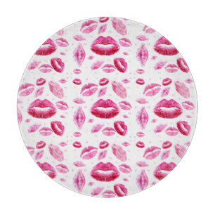 Tabla De Cortar Besos por todas partes (blanco)