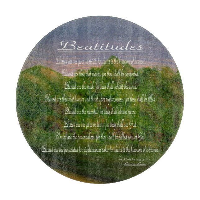 Tabla De Cortar Bienaventuranzas (Anverso)