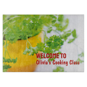Tabla De Cortar Bienvenido a la Clase de Cocina de Nombre Arte de